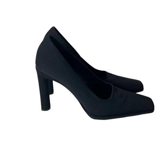 Via Spiga black square toe block heels - Picture 1 of 7